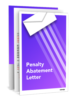 Penalty Abatement Letter Template